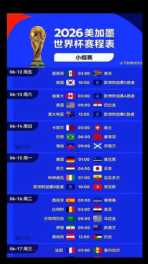 2026美加墨世界杯每日赛程哪个平台好 2026美加墨世界杯每日赛程哪个平台好